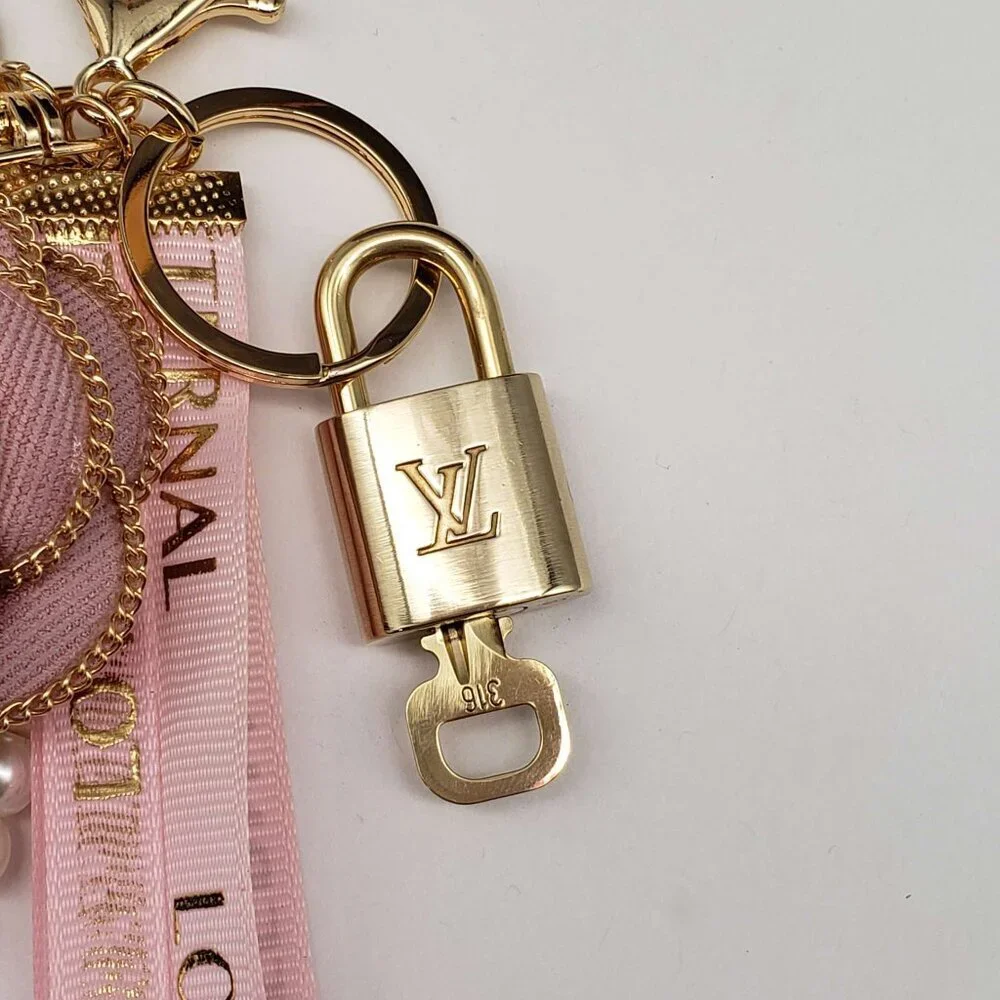 Authentic Louis Vuitton Lock & Key with unbranded Bagcharm, Keycharm, Keychain - Picture 3 of 8